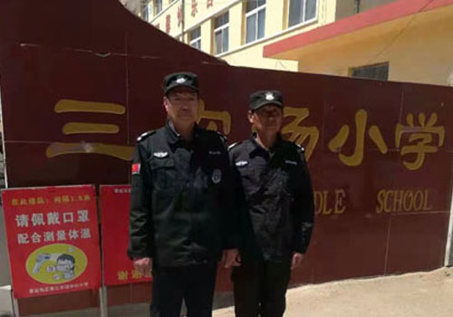 曹妃甸78所學校保安工作照